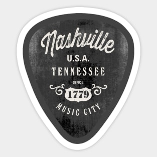 Nashville Music City USA Vintage Sticker